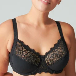Soutien-Gorge Armature à Bonnets Profonds Noir