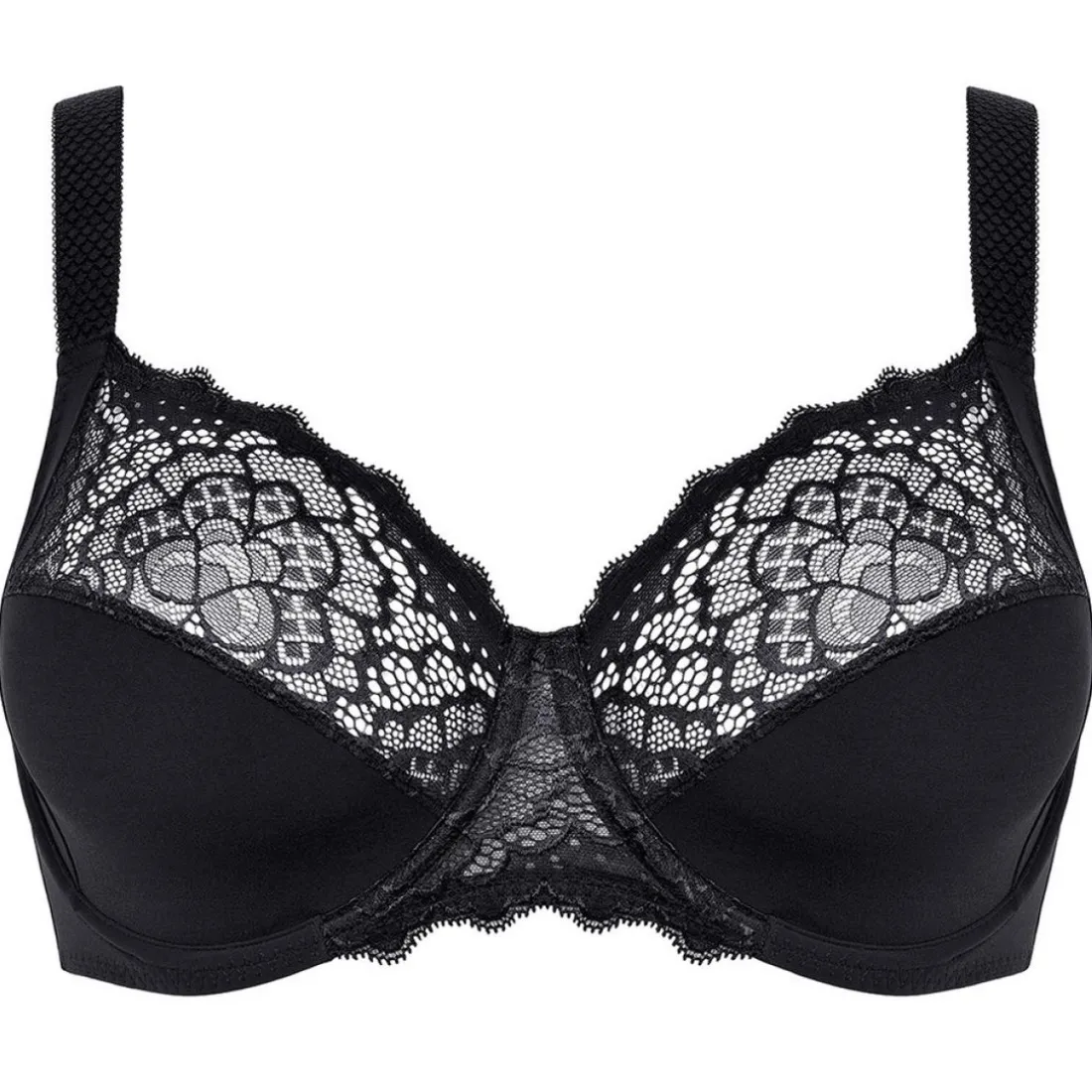 Soutien-Gorge Armature à Bonnets Profonds Noir