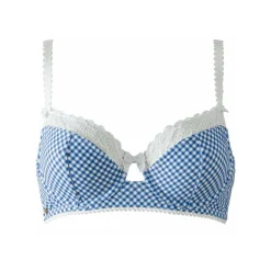 Soutien-gorge armatures Bleu Brigitte Bardot