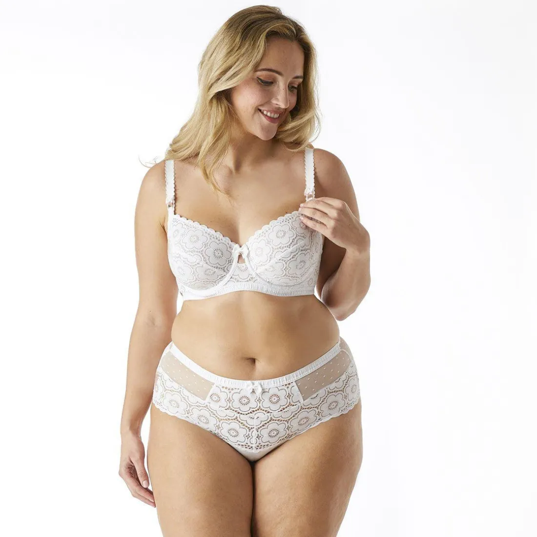 Soutien-gorge armatures grand maintien blanc Affinité