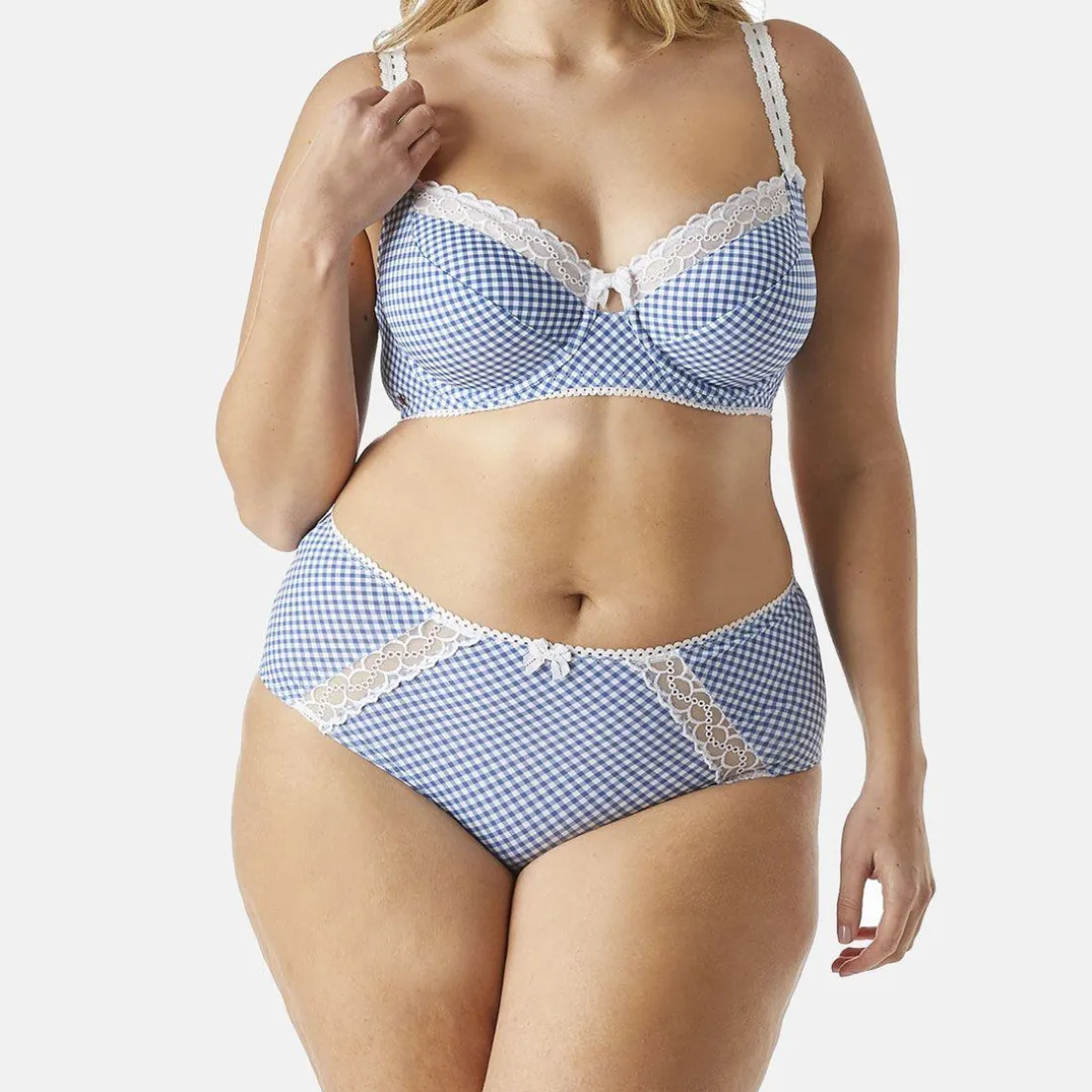 Soutien-gorge armatures grand maintien Bleu Brigitte Bardot