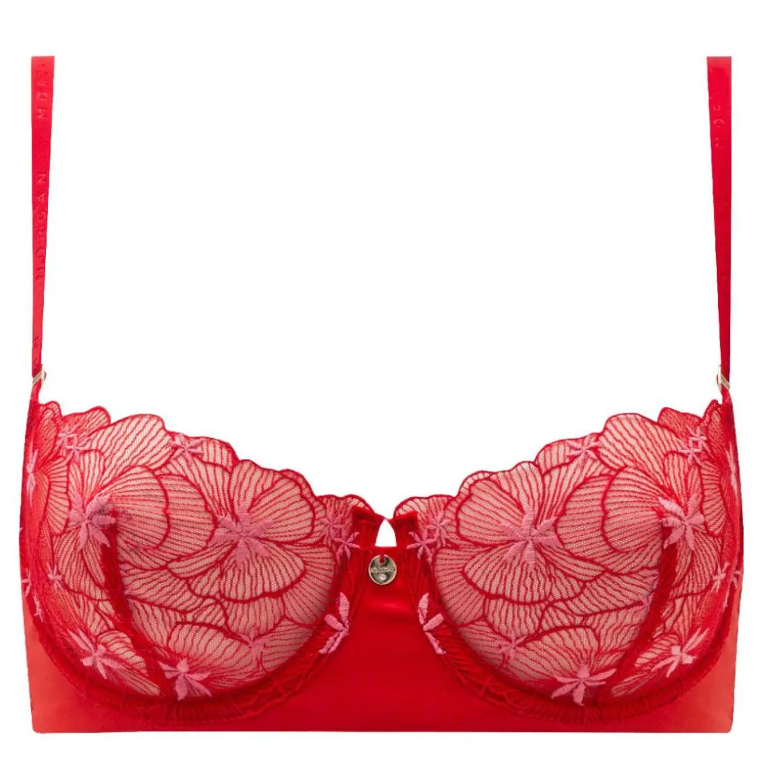 Soutien-gorge armatures rouge Amandine
