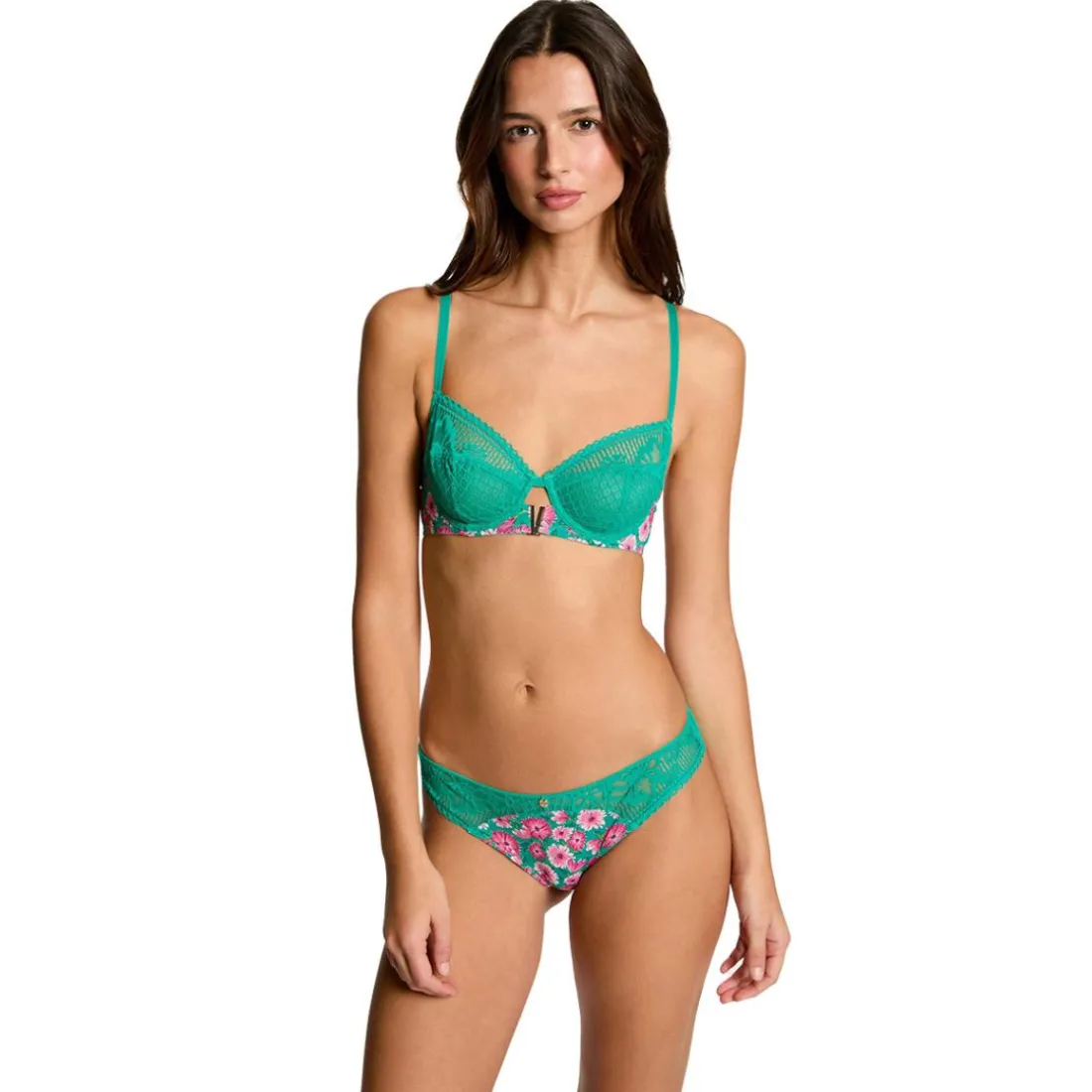 Soutien-gorge armatures vert Mathilde