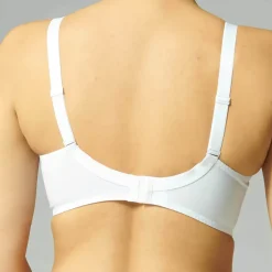 Soutien-gorge avec armatures décolleté plongeant Blanc