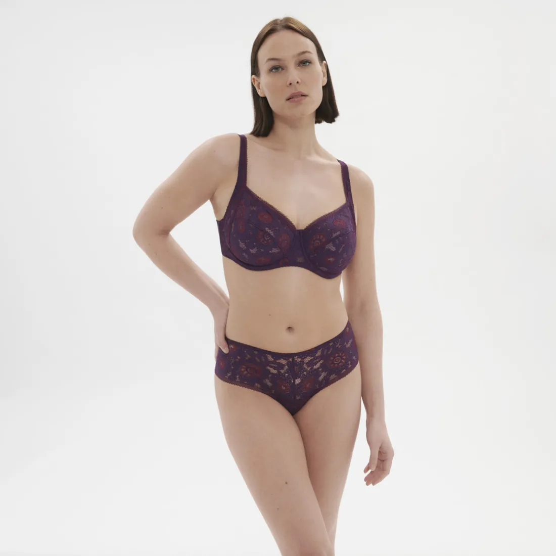 Soutien-gorge avec armature violet