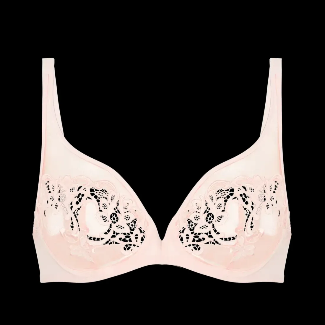Soutien-gorge avec armature décolleté plongeant Rose Nude
