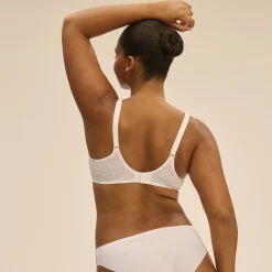 Soutien-gorge avec armatures moulé décolleté plongeant blanc