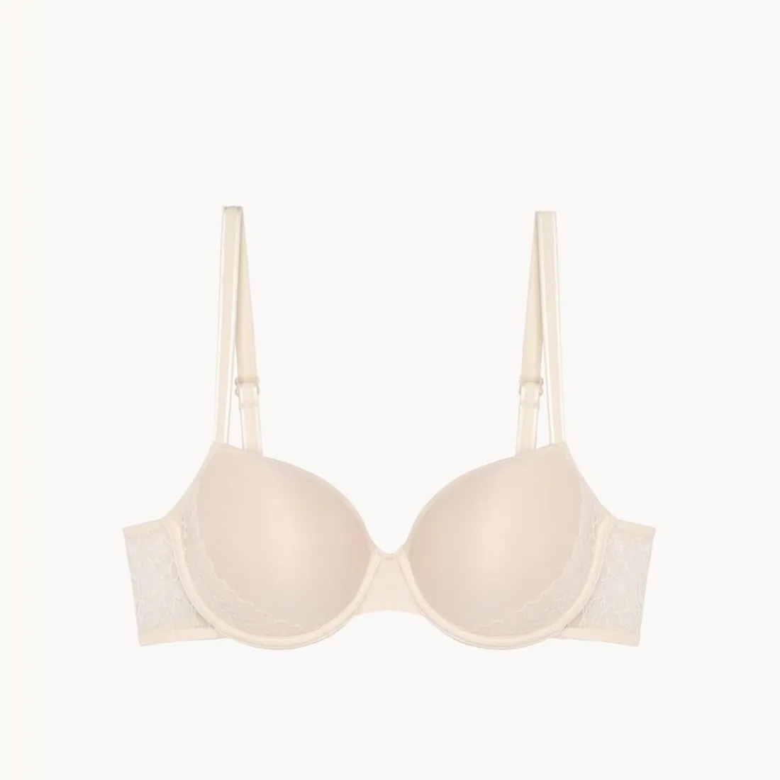 Soutien-gorge avec bonnet à mémoire de forme blanc