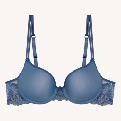 Soutien-gorge balconnet à armatures - Bleu