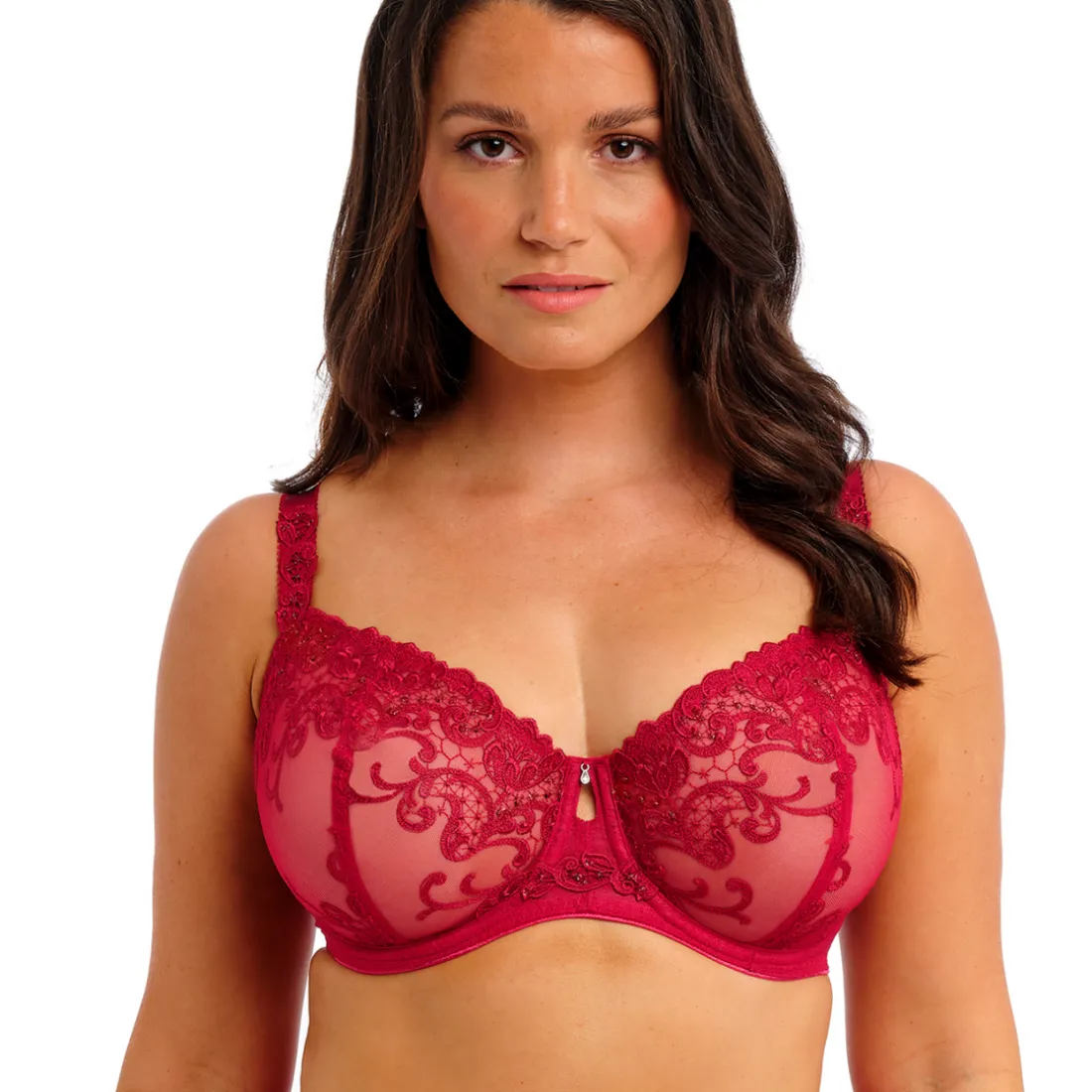 Soutien-gorge balconnet Rouge