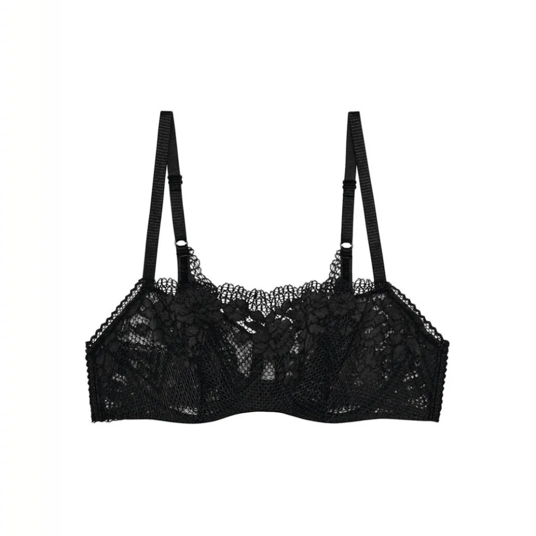 Soutien-gorge bandeau à armatures - Noir