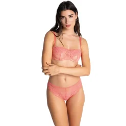 Soutien-gorge bandeau à armatures - Orange