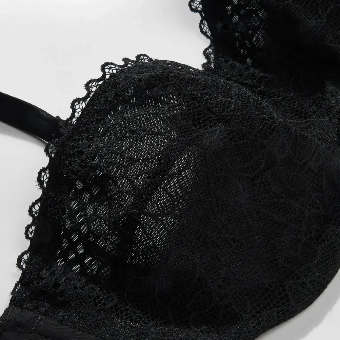 Soutien-gorge bandeau à armatures noir