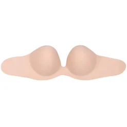 Soutien-gorge bandeau adhésif dos nu chair en tissu