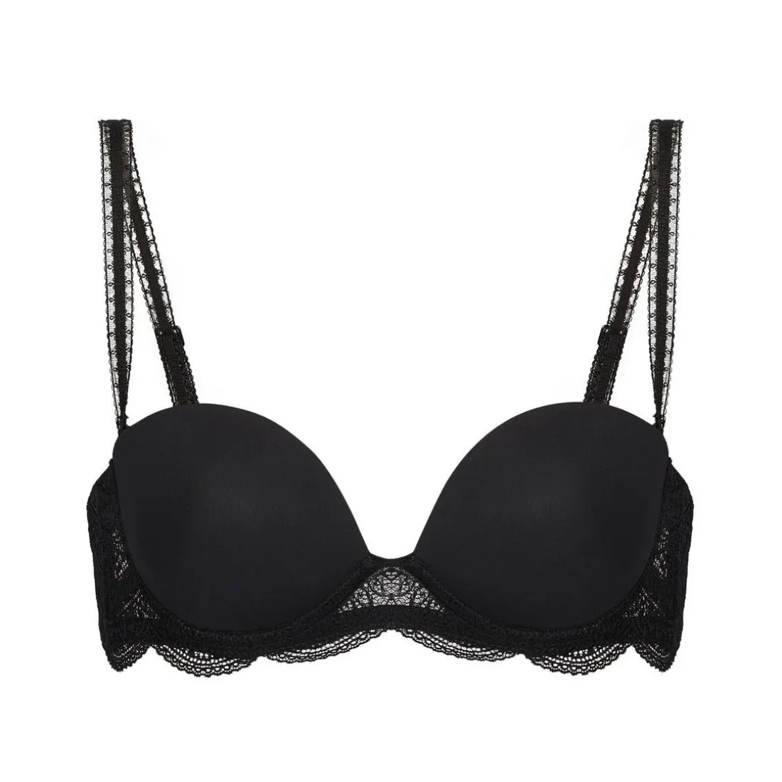 Soutien-gorge bandeau armatures - Noir