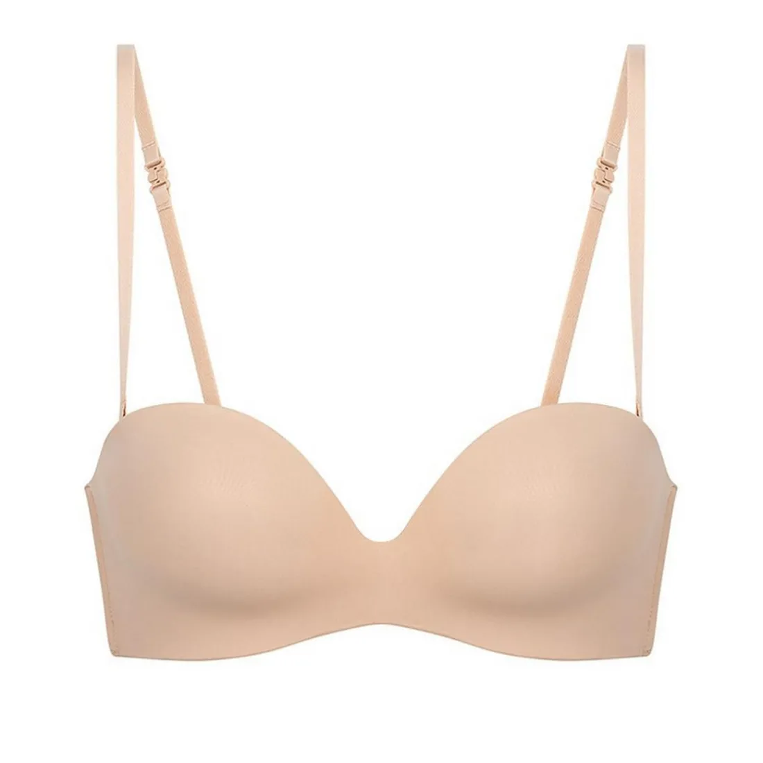 Soutien-gorge bandeau armatures - Nude