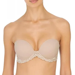 Soutien-gorge bandeau armatures - Natori Rose en nylon