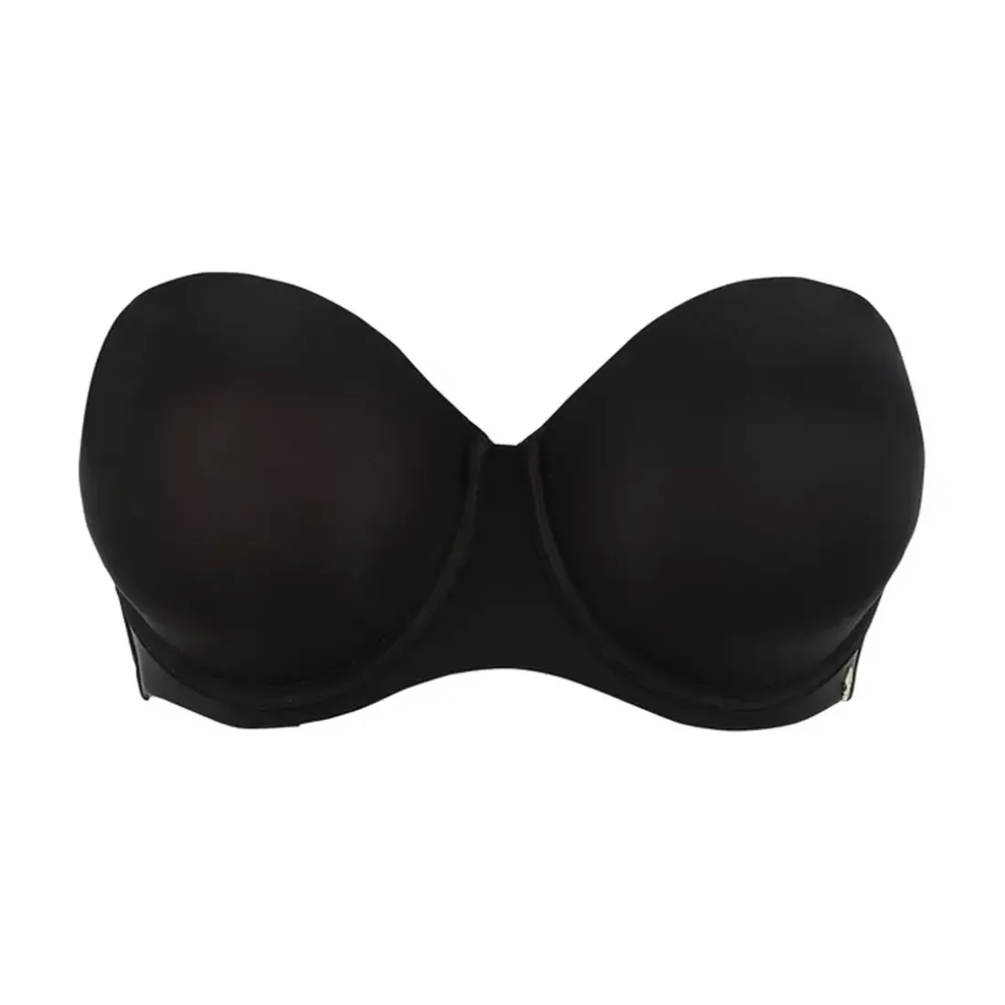 Soutien-gorge bandeau avec armatures - Noir