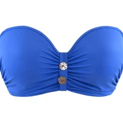 Soutien-Gorge Bandeau Bleu en nylon