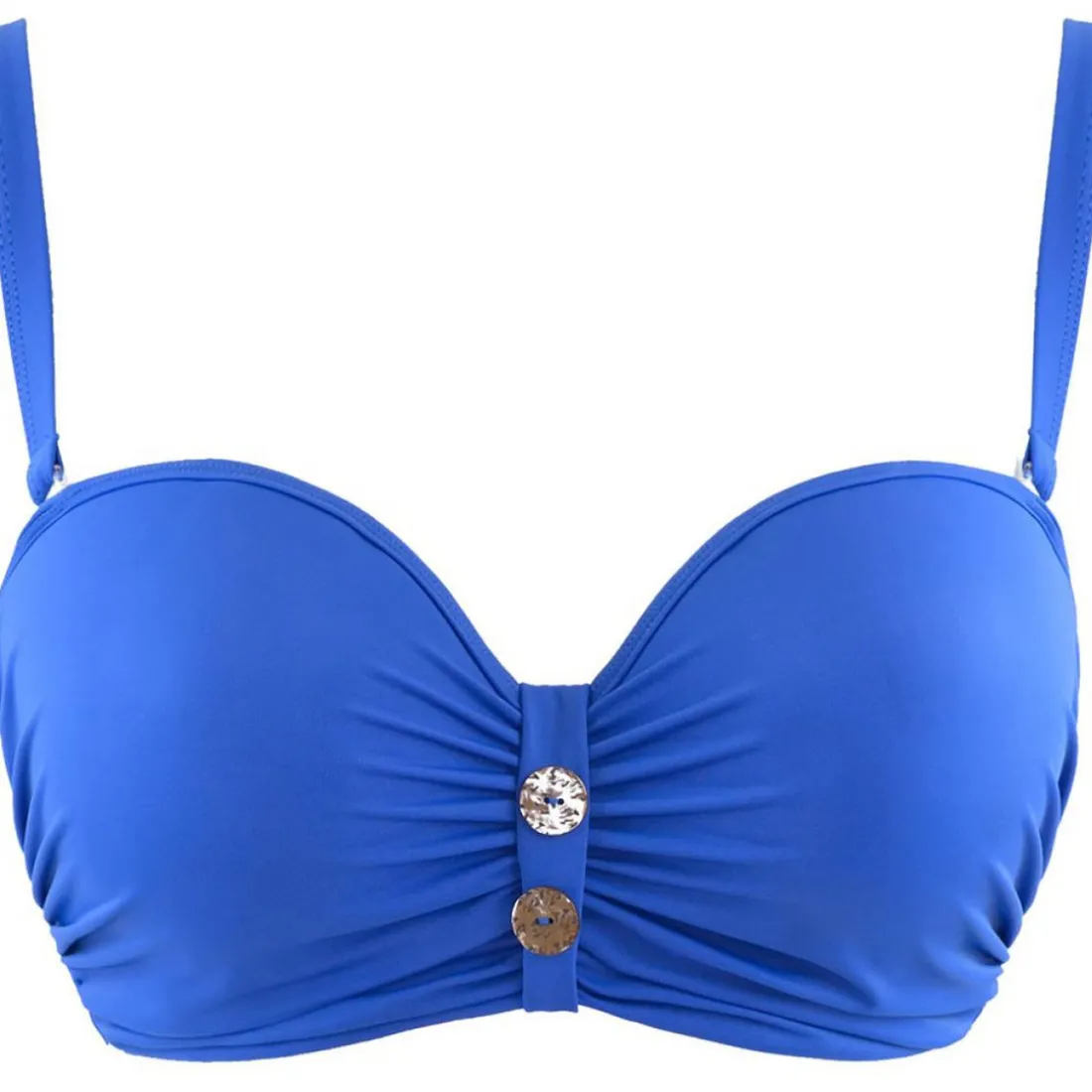 Soutien-Gorge Bandeau Bleu en nylon