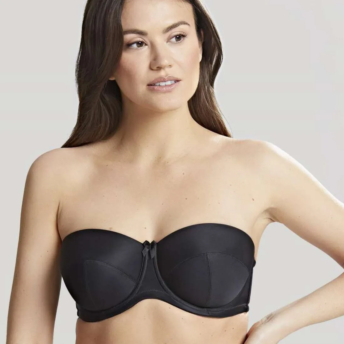 Soutien-gorge bandeau bretelles amovibles noir