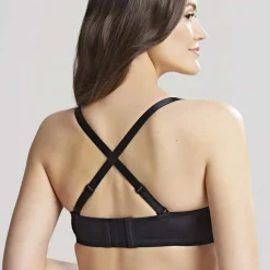 Soutien-gorge bandeau bretelles amovibles noir