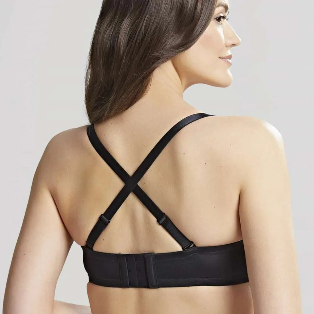 Soutien-gorge bandeau bretelles amovibles noir