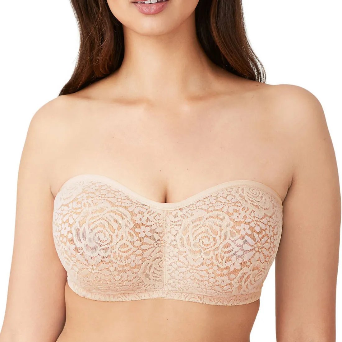 Soutien-gorge bandeau chair en nylon