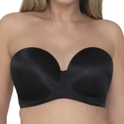 Soutien-gorge bandeau moulé armatures noir