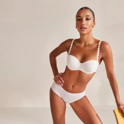 Soutien-gorge bandeau nacre