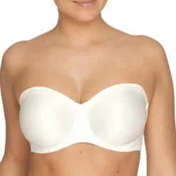 Soutien-gorge bandeau sans coques nacre
