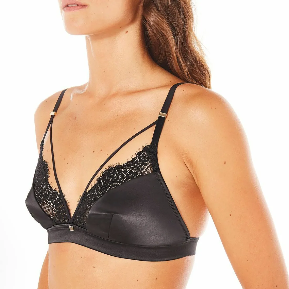 Soutien-gorge bandeau sans armatures - Noir