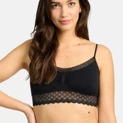 Soutien-gorge brassiere sans armatures noir