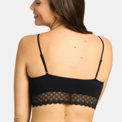 Soutien-gorge brassiere sans armatures noir