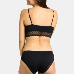 Soutien-gorge brassiere sans armatures noir