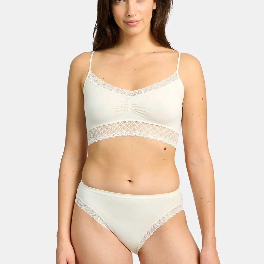 Soutien-gorge brassiere sans armatures gris