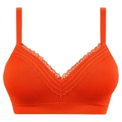 Soutien-gorge brassière coques sans armatures Agathe - Orange