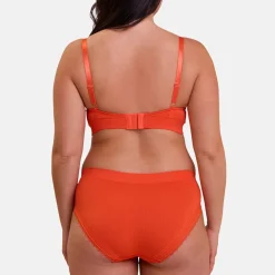 Soutien-gorge brassière coques sans armatures Agathe - Orange