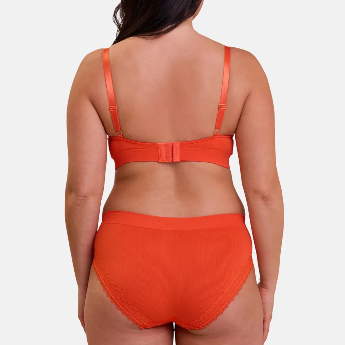 Soutien-gorge brassière coques sans armatures Agathe - Orange
