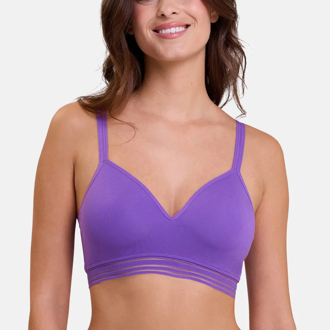 Soutien-gorge brassière coques sans armatures - Violet