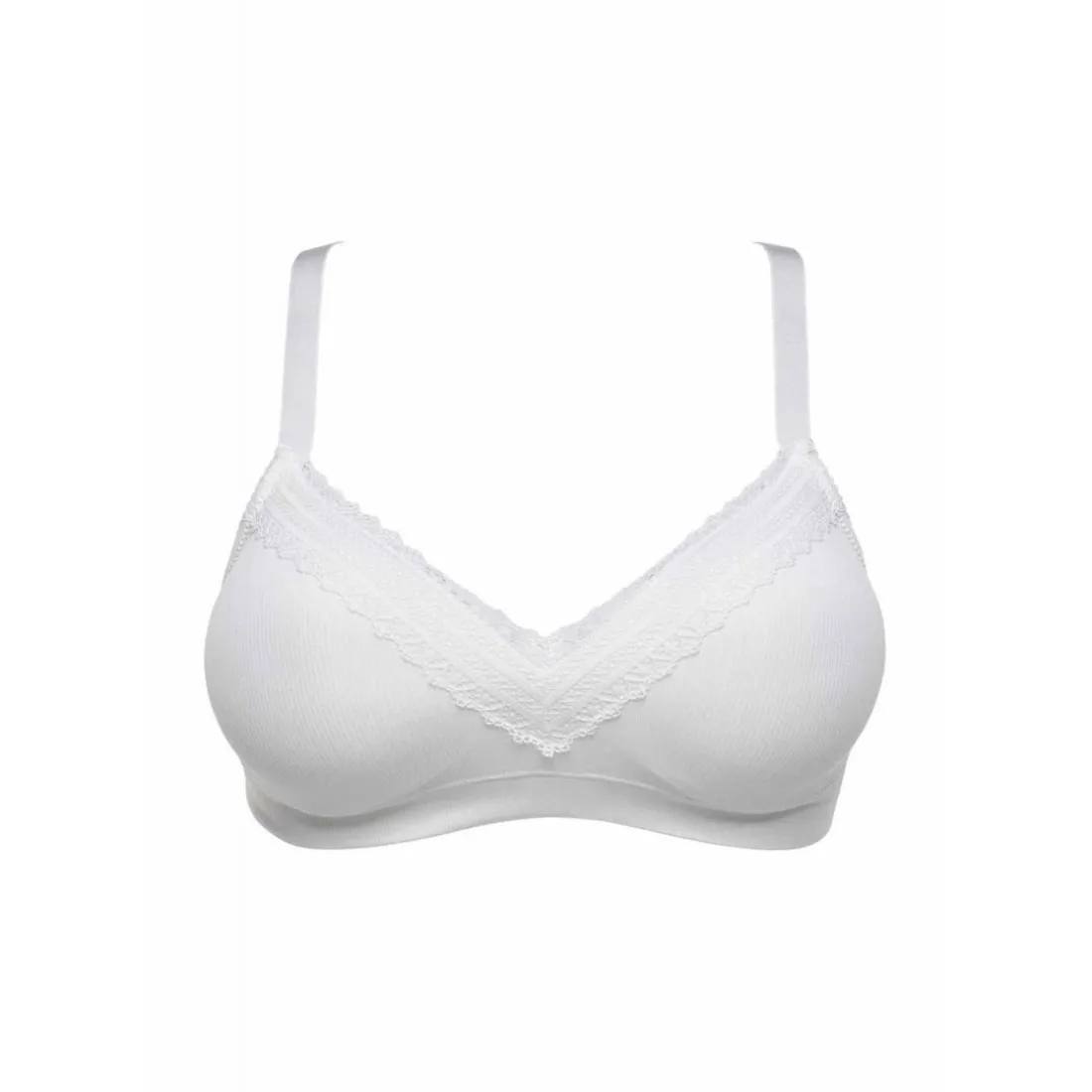 Soutien-gorge brassière sans armatures - Blanc