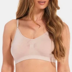 Soutien-gorge Confort Bambou bretelles fines sans armature Rose