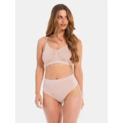 Soutien-gorge Confort Bambou bretelles fines sans armature Rose