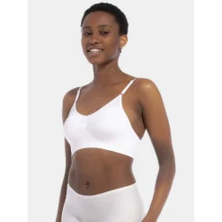 Soutien-gorge Confort bretelles fines sans armature Blanc
