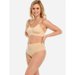 Soutien-gorge Confort bretelles fines sans armature Beige