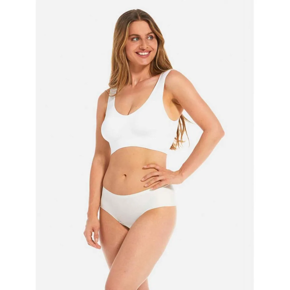 Soutien-Gorge Confort classique sans armature Blanc