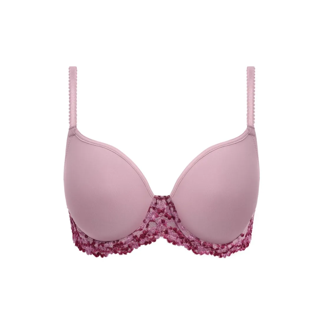 Soutien-gorge contour à armatures violet