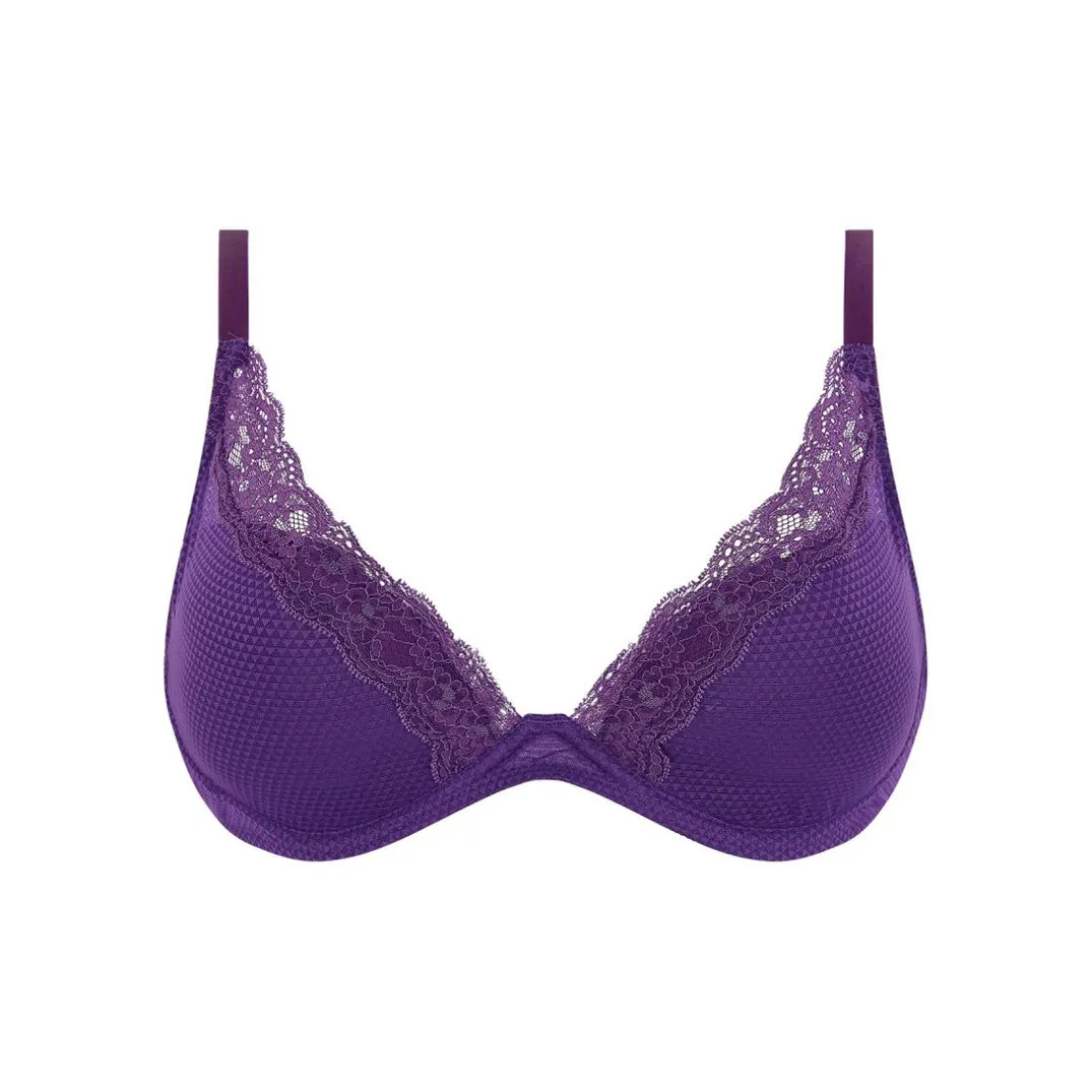 Soutien-gorge coque plongeant violet Passionata