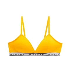 Soutien-gorge coques amovibles armatures en coton Jaune Morgan Lingerie