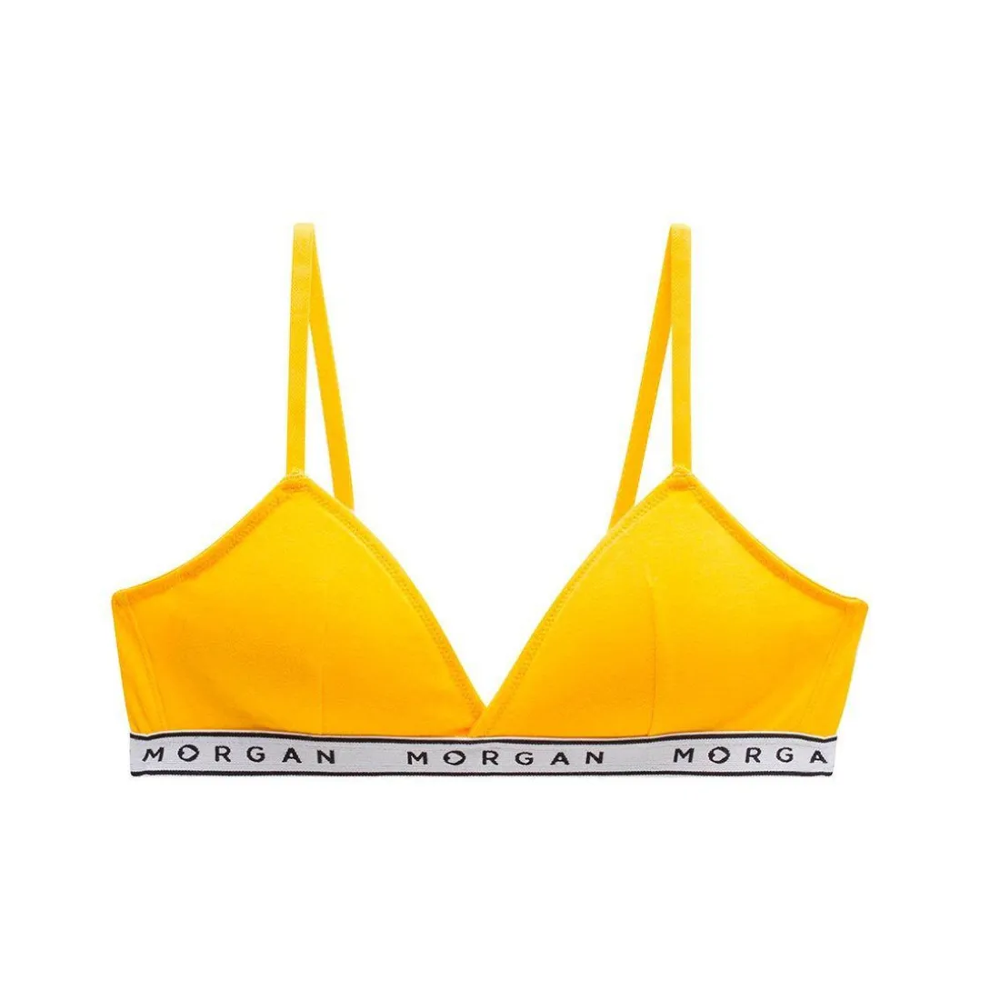 Soutien-gorge coques amovibles armatures en coton Jaune Morgan Lingerie